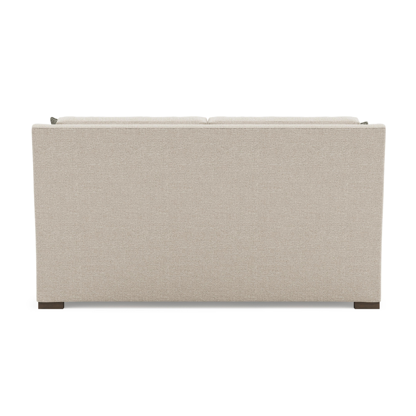 Bernhardt Keirnan Gray Fabric Loveseat with Rolled Arms