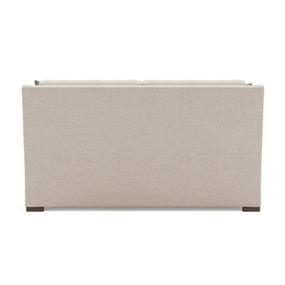 Bernhardt Keirnan Gray Fabric Loveseat with Rolled Arms