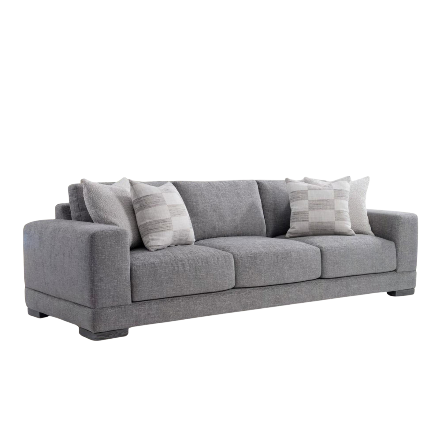 Bernhardt Lars sofa angled view emphasizing contemporary design and spacious 3-seater configuration for comfort design furniture
