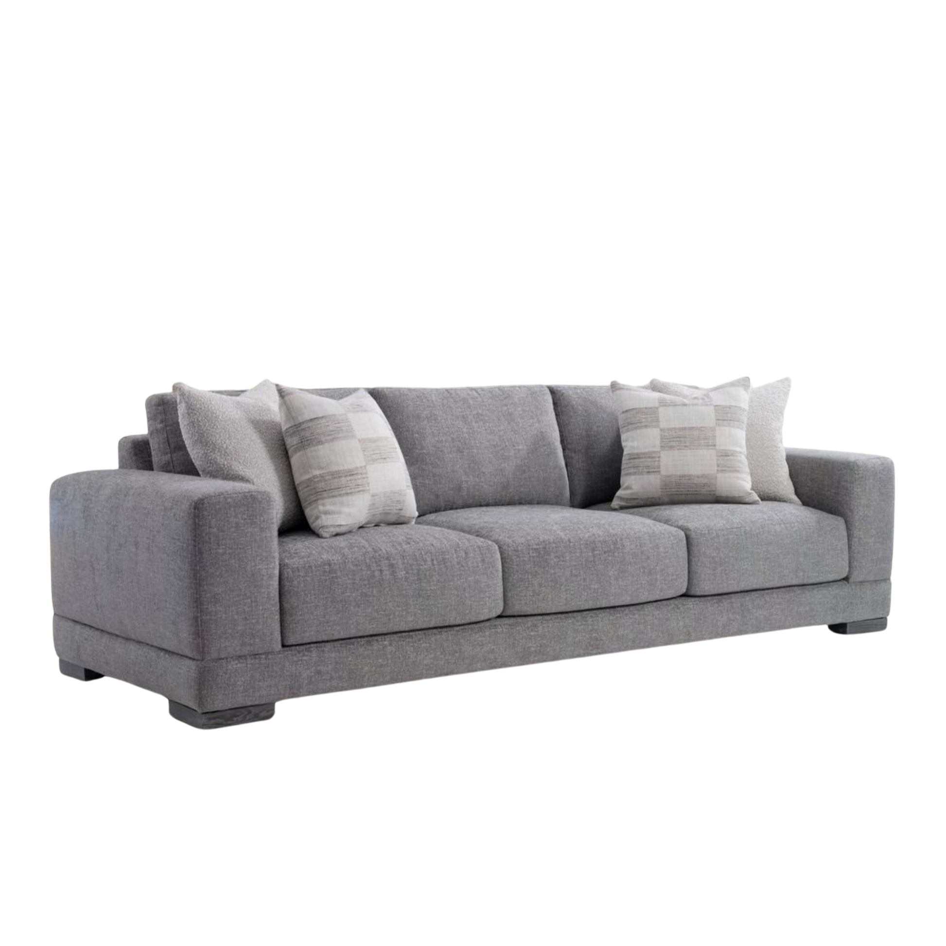 Bernhardt Lars sofa angled view emphasizing contemporary design and spacious 3-seater configuration for comfort design furniture