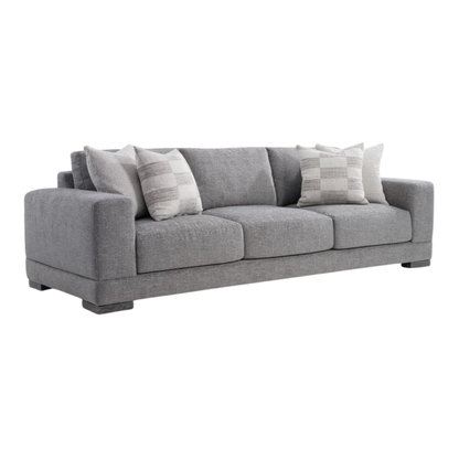 Bernhardt Lars sofa angled view emphasizing contemporary design and spacious 3-seater configuration for comfort design furniture
