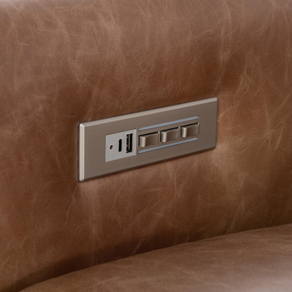 Bernhardt Lioni Leather Motion Recliner Chair-Comfortdesignfurniture