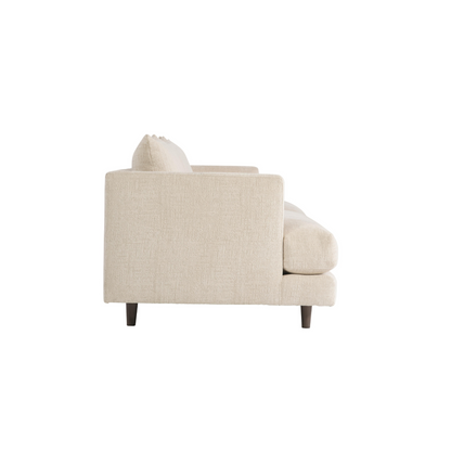 Bernhardt Living Colette White Cream Fabric Sofa-ComfortDesign