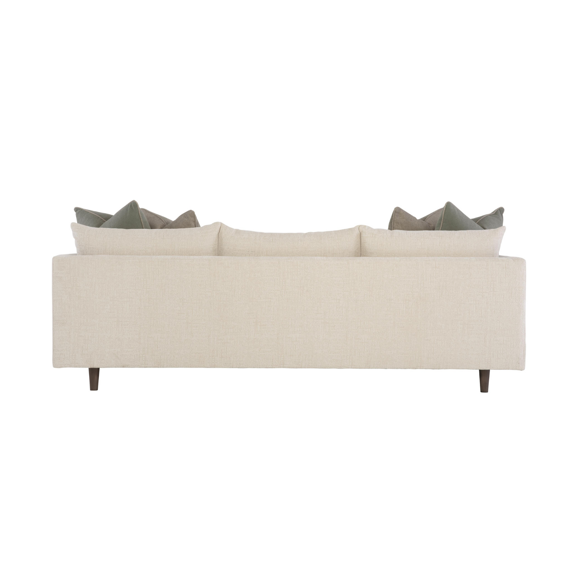 Bernhardt Living Colette White Cream Fabric Sofa-ComfortDesign