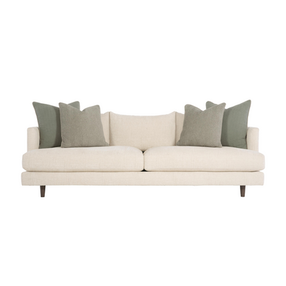 Bernhardt Living Colette White Cream Fabric Sofa-ComfortDesign