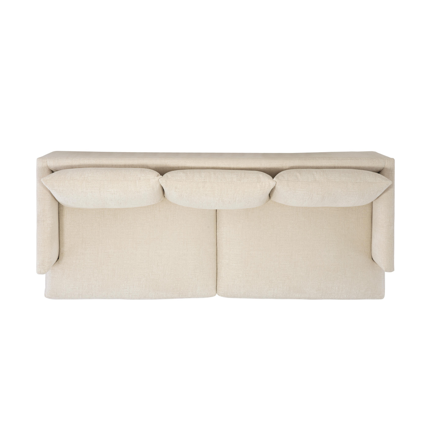 Bernhardt Living Colette White Cream Fabric Sofa-ComfortDesign