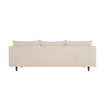 Bernhardt Living Colette White Cream Fabric Sofa-ComfortDesign