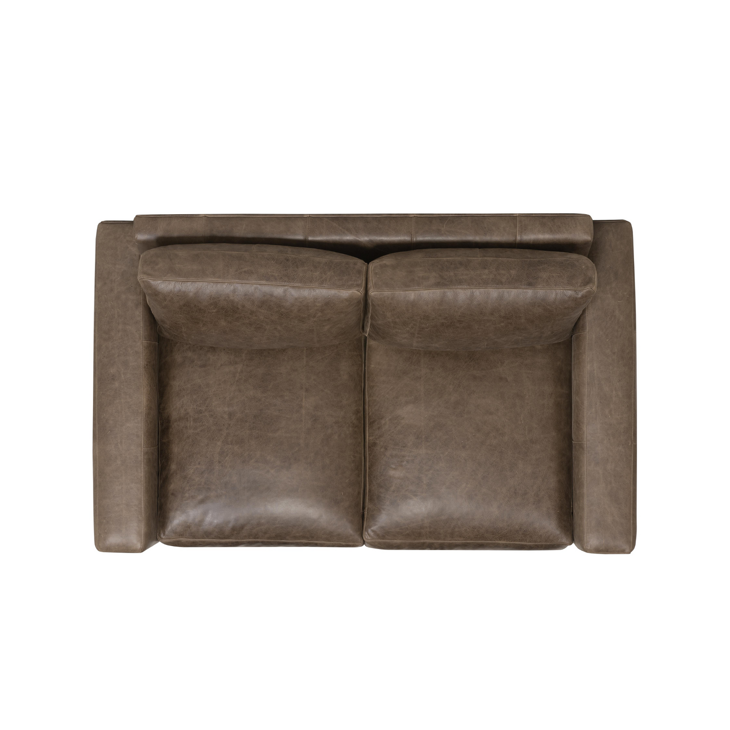 Bernhardt Living Dawkins Leather Brown Loveseat Sofa-ComfortDesign