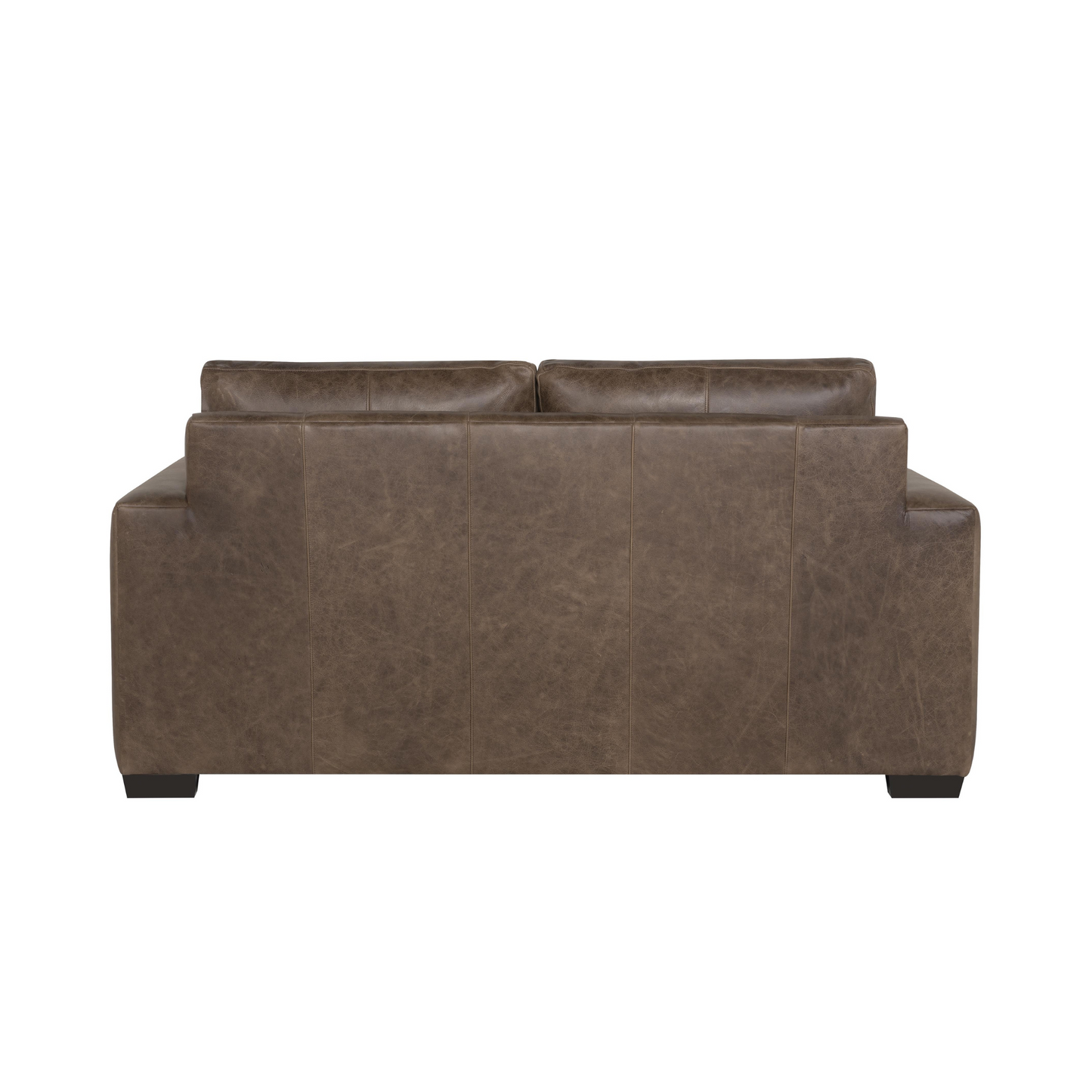 Bernhardt Living Dawkins Leather Brown Loveseat Sofa-ComfortDesign