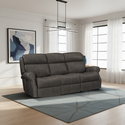 Bernhardt McGwire Grain Leather Power Motion Sofa-ComfortDesign