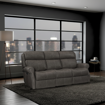 Bernhardt McGwire Grain Leather Power Motion Sofa-ComfortDesign