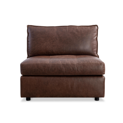 Bernhardt Nest Leather Modular Sectional Sofa with Chaise