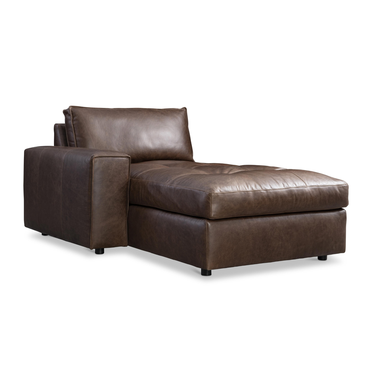 Bernhardt Nest Leather Modular Sectional Sofa with Chaise