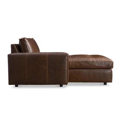 Bernhardt Nest Leather Modular Sectional Sofa with Chaise