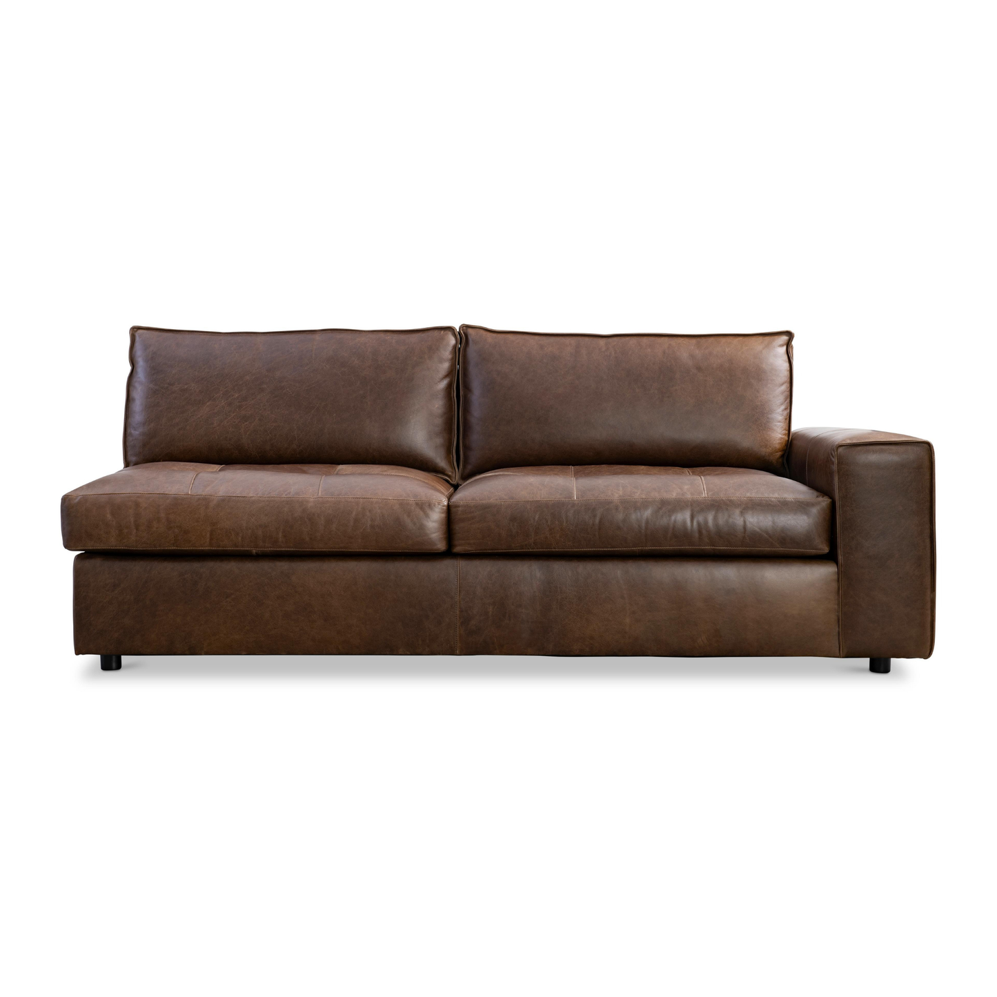 Bernhardt Nest Leather Modular Sectional Sofa with Chaise