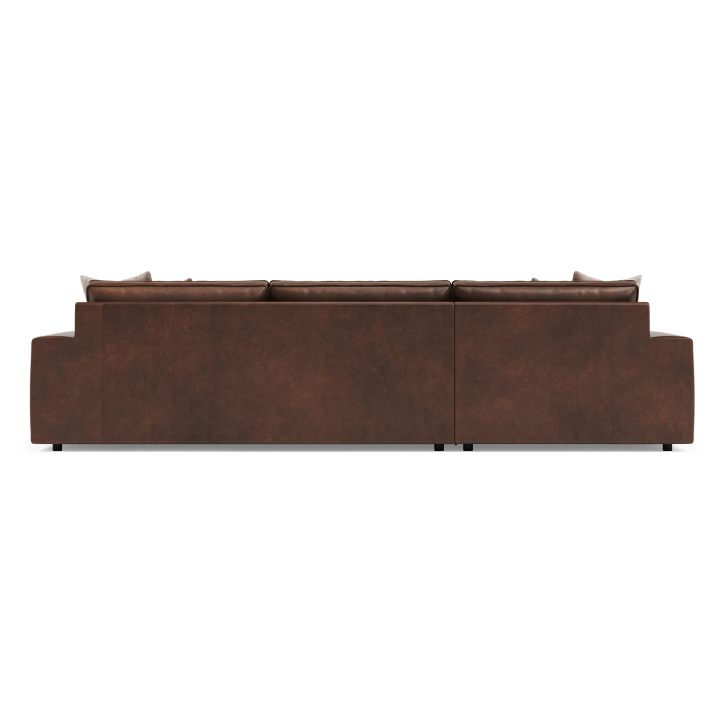 Bernhardt Nest Leather Modular Sectional Sofa with Chaise