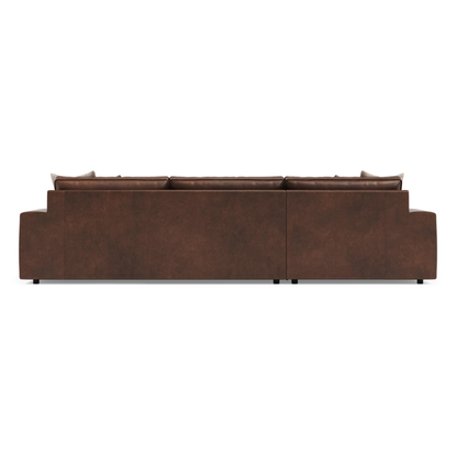 Bernhardt Nest Leather Modular Sectional Sofa with Chaise