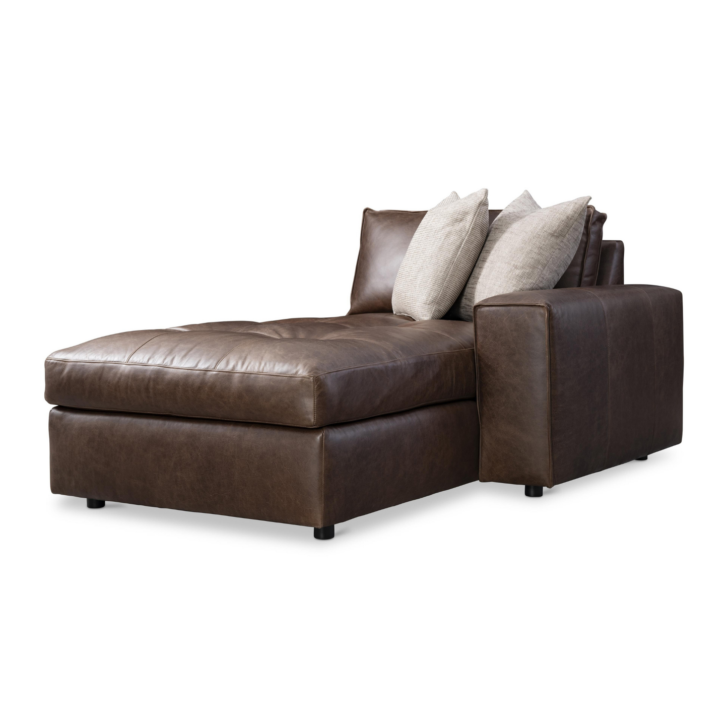 Bernhardt Nest Leather Modular Sectional Sofa with Chaise