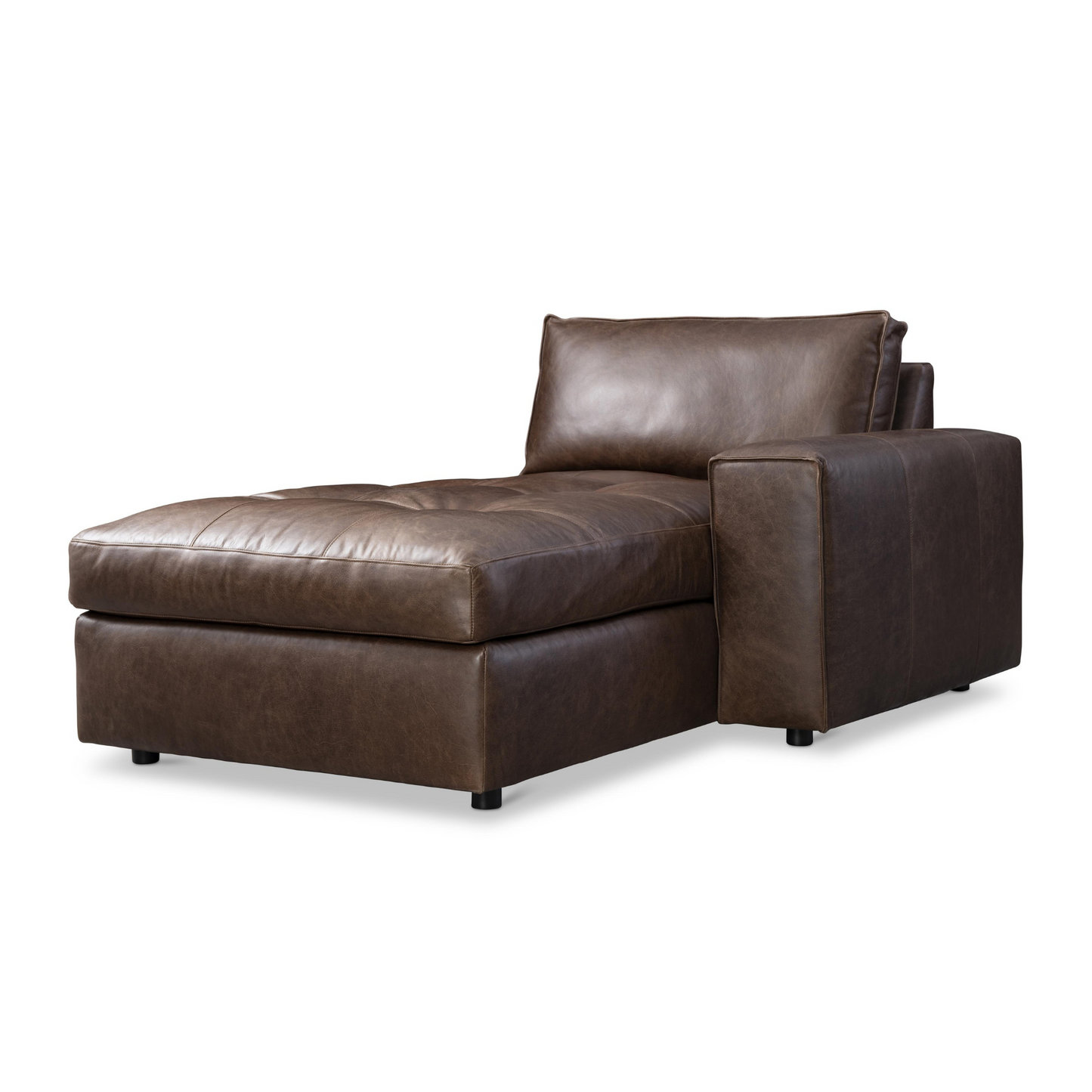 Bernhardt Nest Leather Modular Sectional Sofa with Chaise