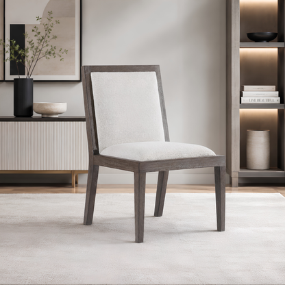 Bernhardt Outline Fabric Arm Chair with Exposed Wooden Frame-Comfort Design