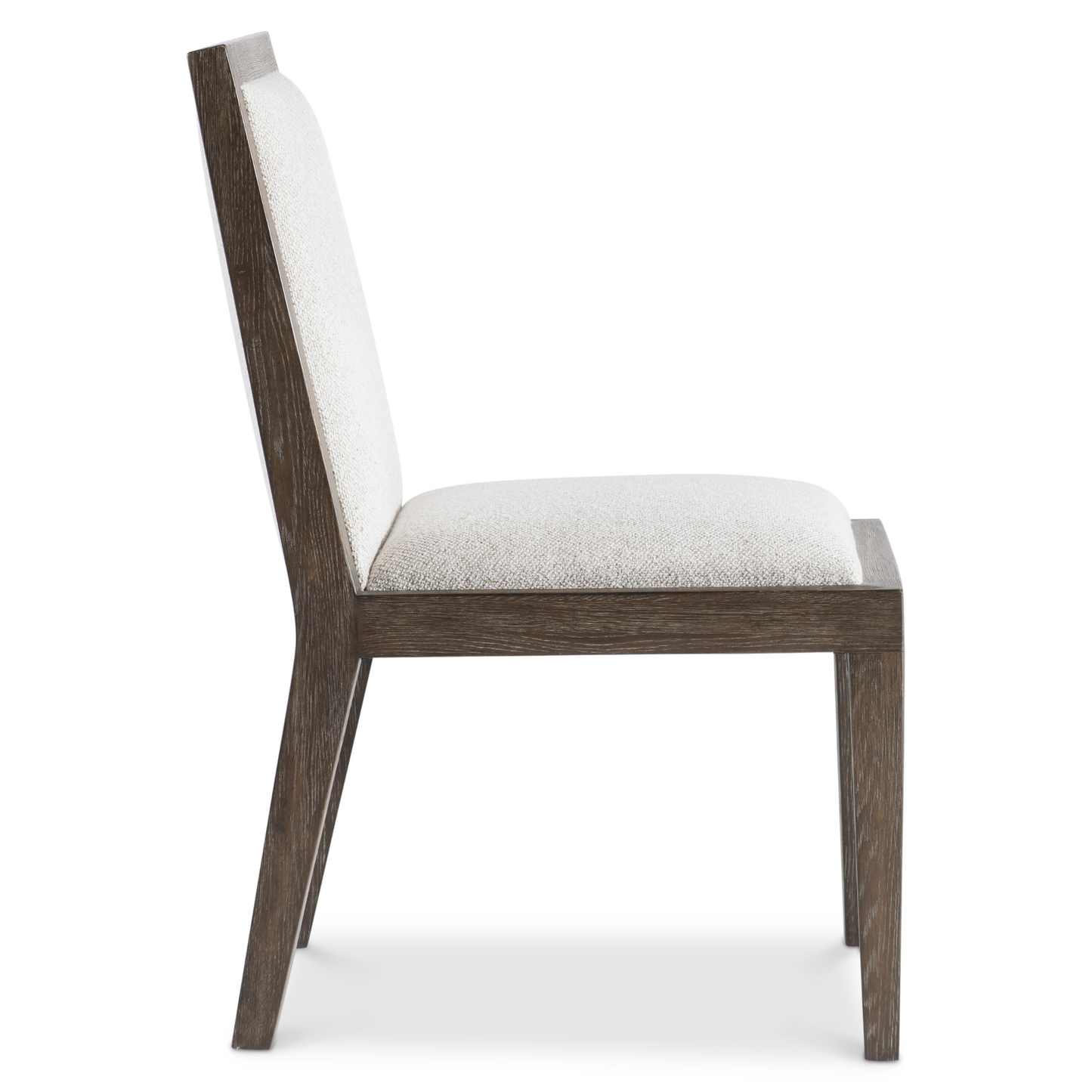 Bernhardt Outline Fabric Arm Chair with Exposed Wooden Frame-Comfort Design