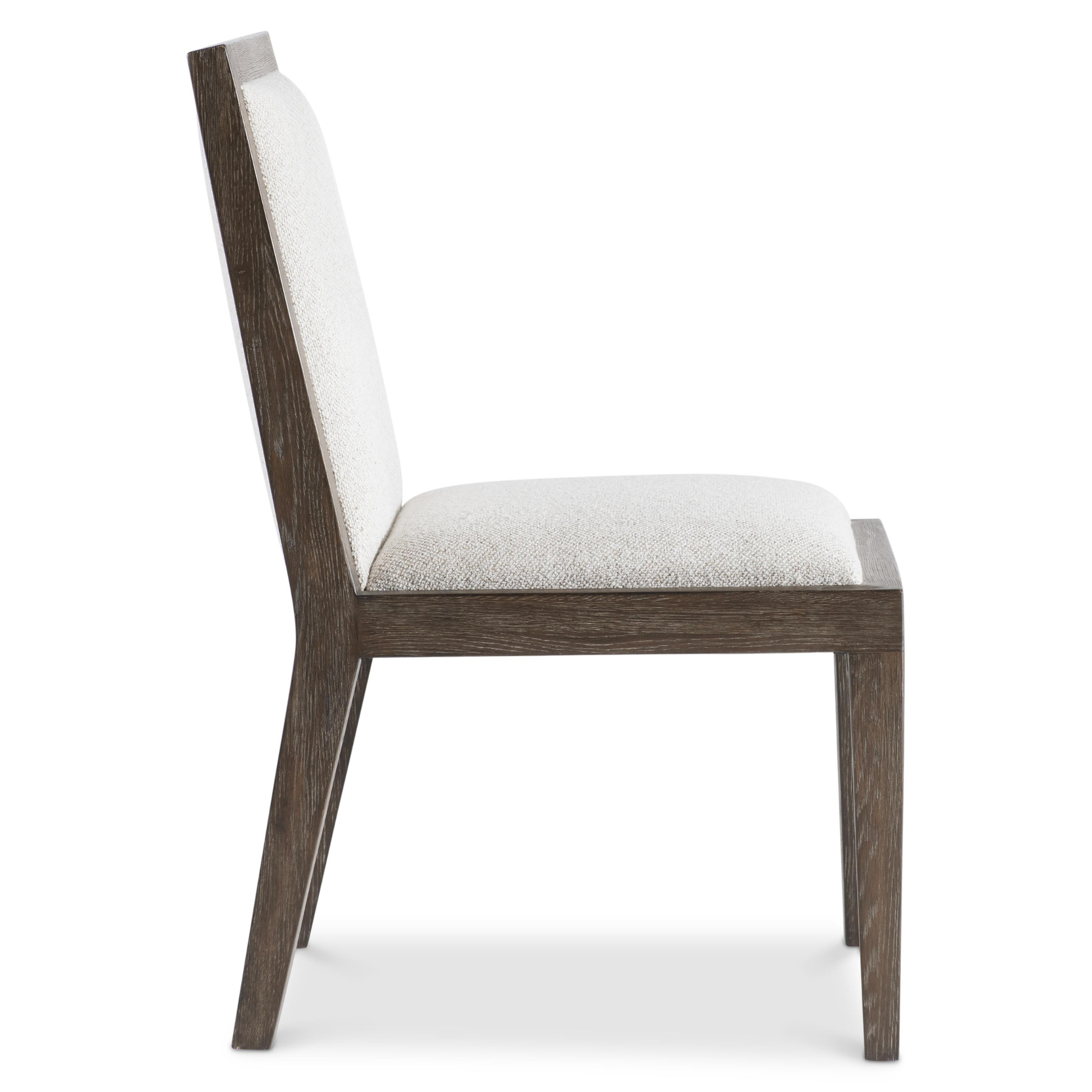 Bernhardt Outline Fabric Arm Chair with Exposed Wooden Frame-Comfort Design