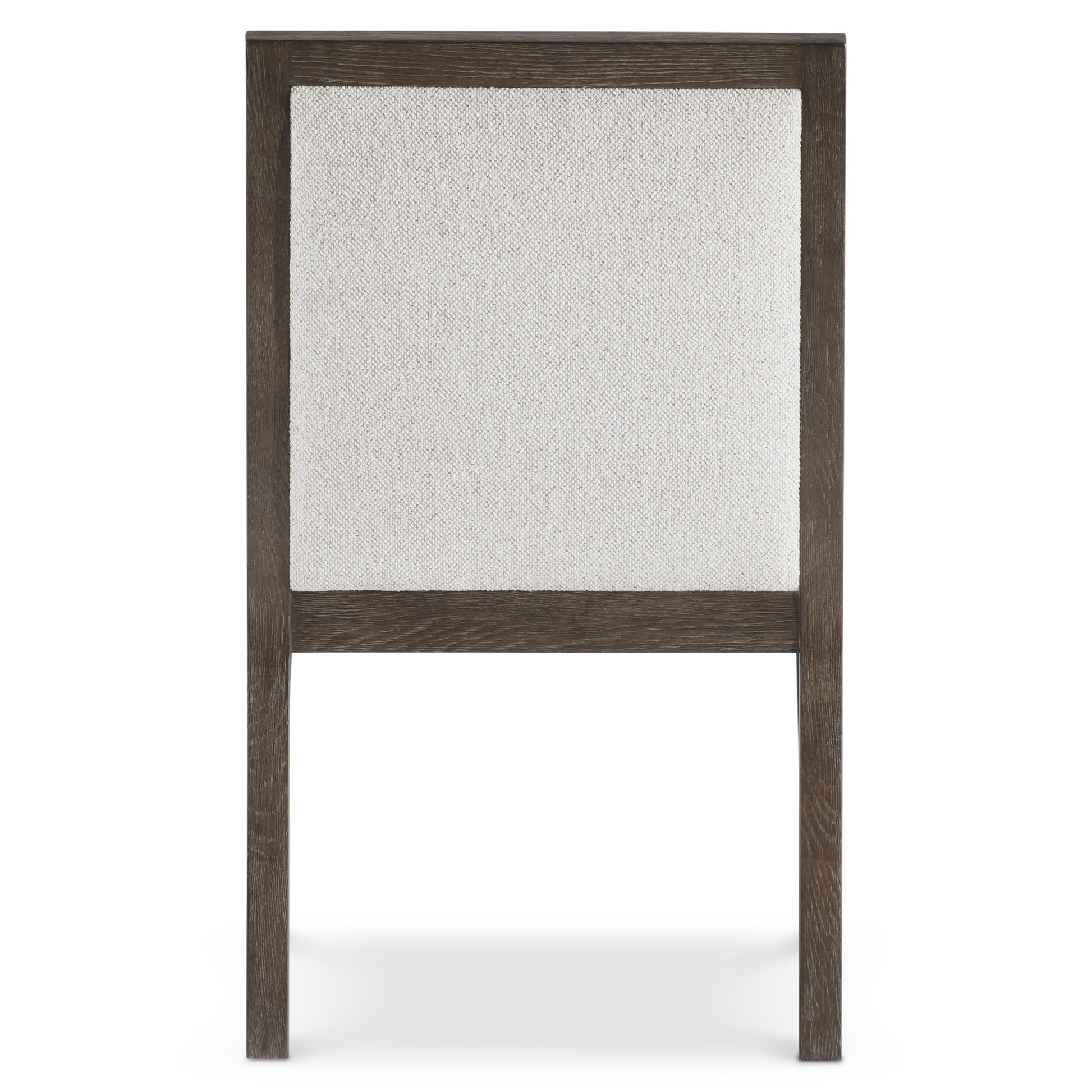 Bernhardt Outline Fabric Arm Chair with Exposed Wooden Frame-Comfort Design