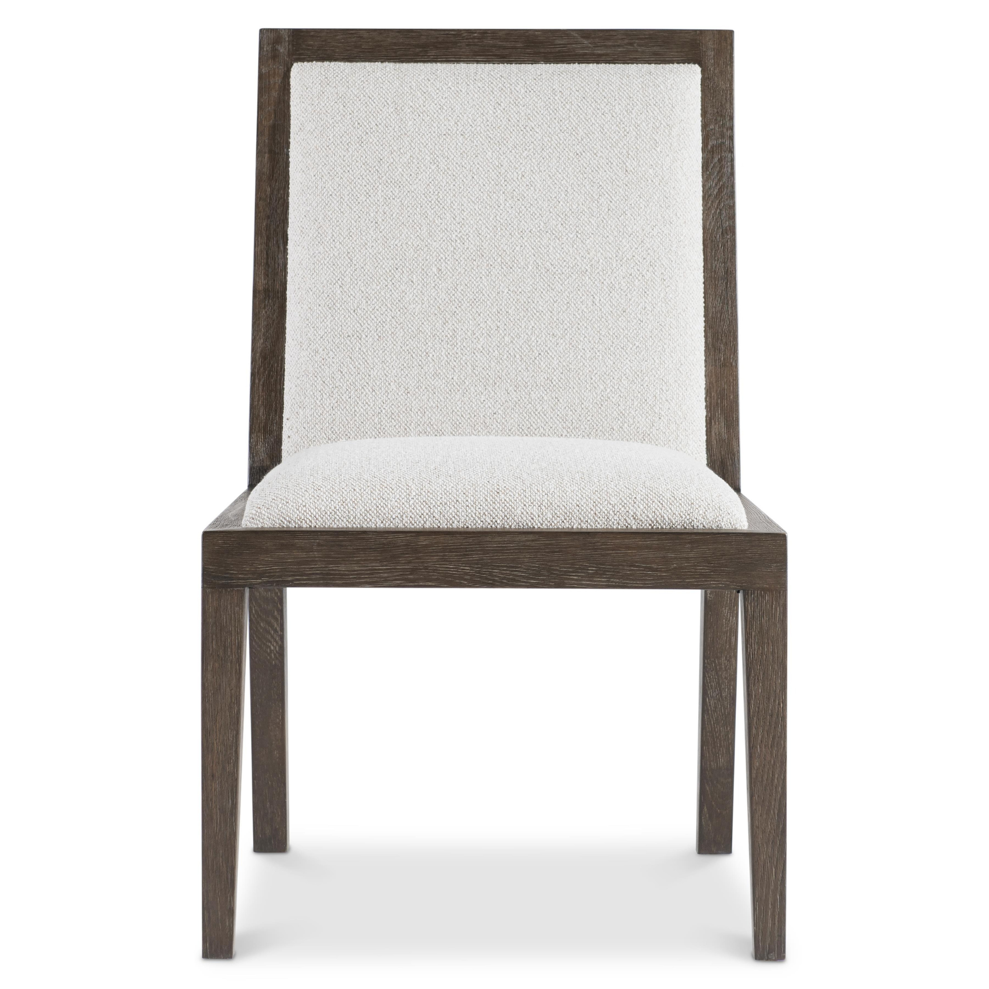 Bernhardt Outline Fabric Arm Chair with Exposed Wooden Frame-Comfort Design