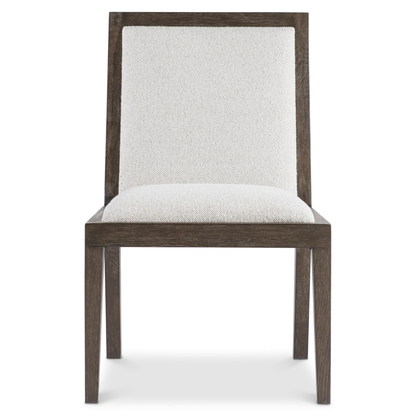 Bernhardt Outline Fabric Arm Chair with Exposed Wooden Frame-Comfort Design