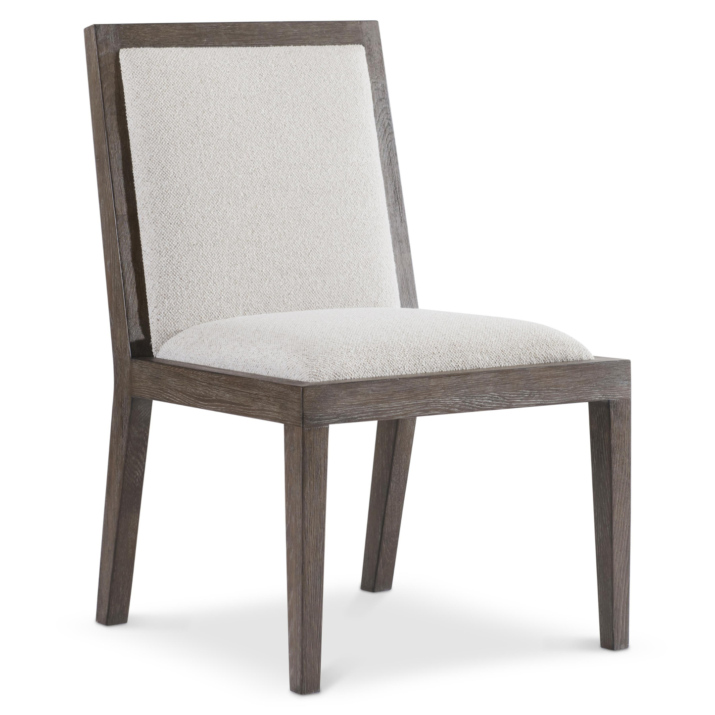 Bernhardt Outline Fabric Arm Chair with Exposed Wooden Frame-Comfort Design