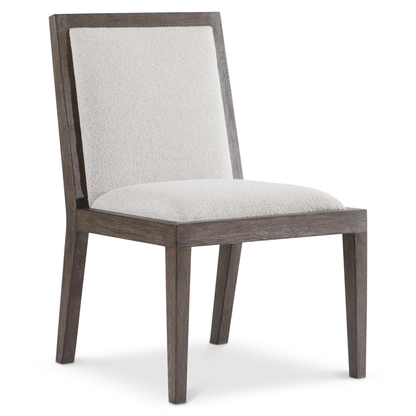 Bernhardt Outline Fabric Arm Chair with Exposed Wooden Frame-Comfort Design