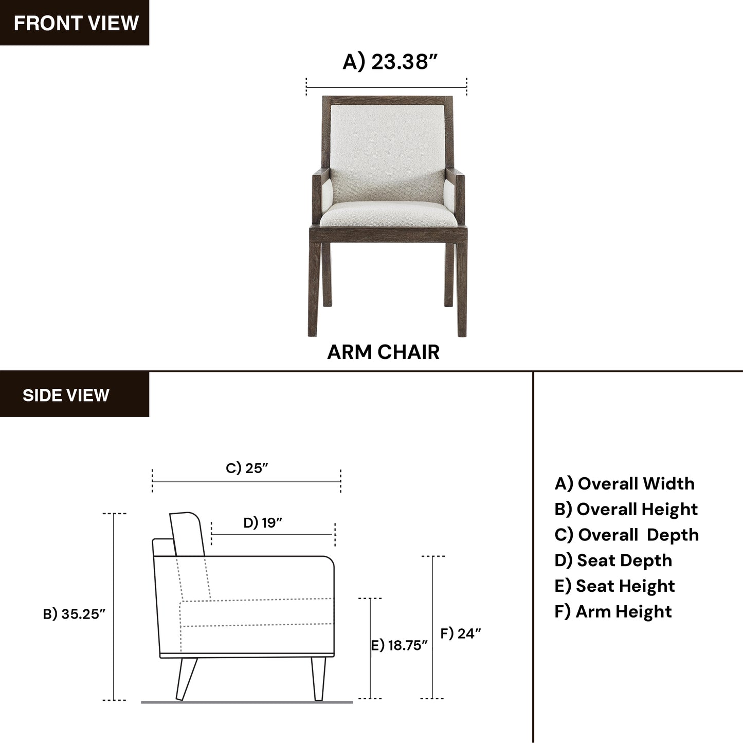 Bernhardt Outline Fabric Arm Chair with Exposed Wooden Frame-Comfort Design