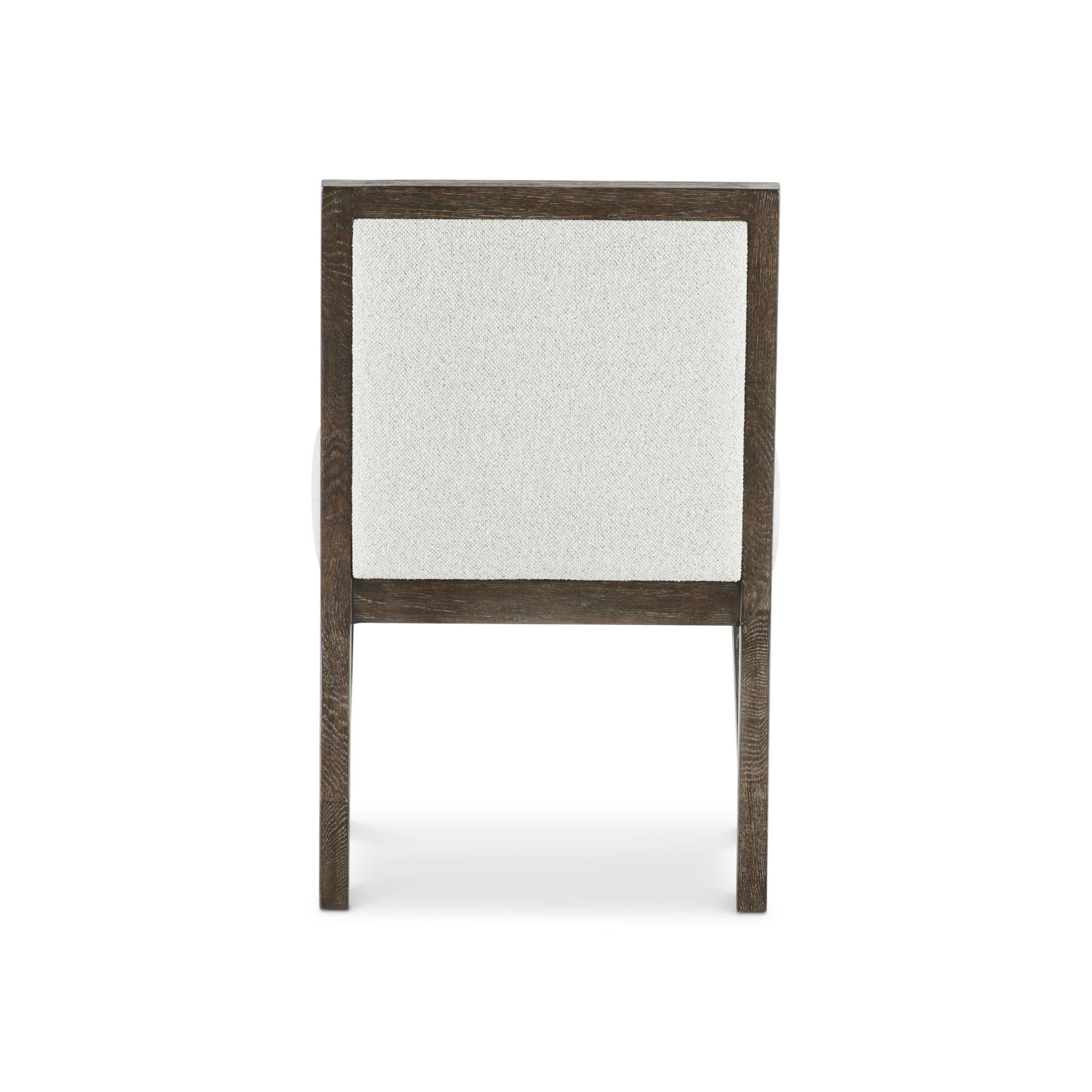 Bernhardt Outline Fabric Arm Chair with Exposed Wooden Frame-Comfort Design