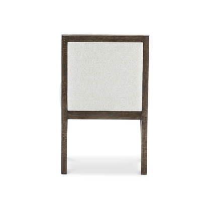 Bernhardt Outline Fabric Arm Chair with Exposed Wooden Frame-Comfort Design