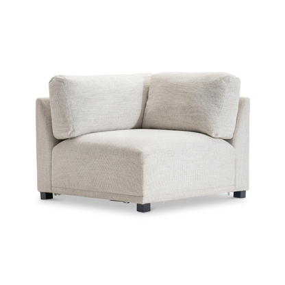 Bernhardt Parker Fabric Sectional With Chaise & Box-Edge Pillows