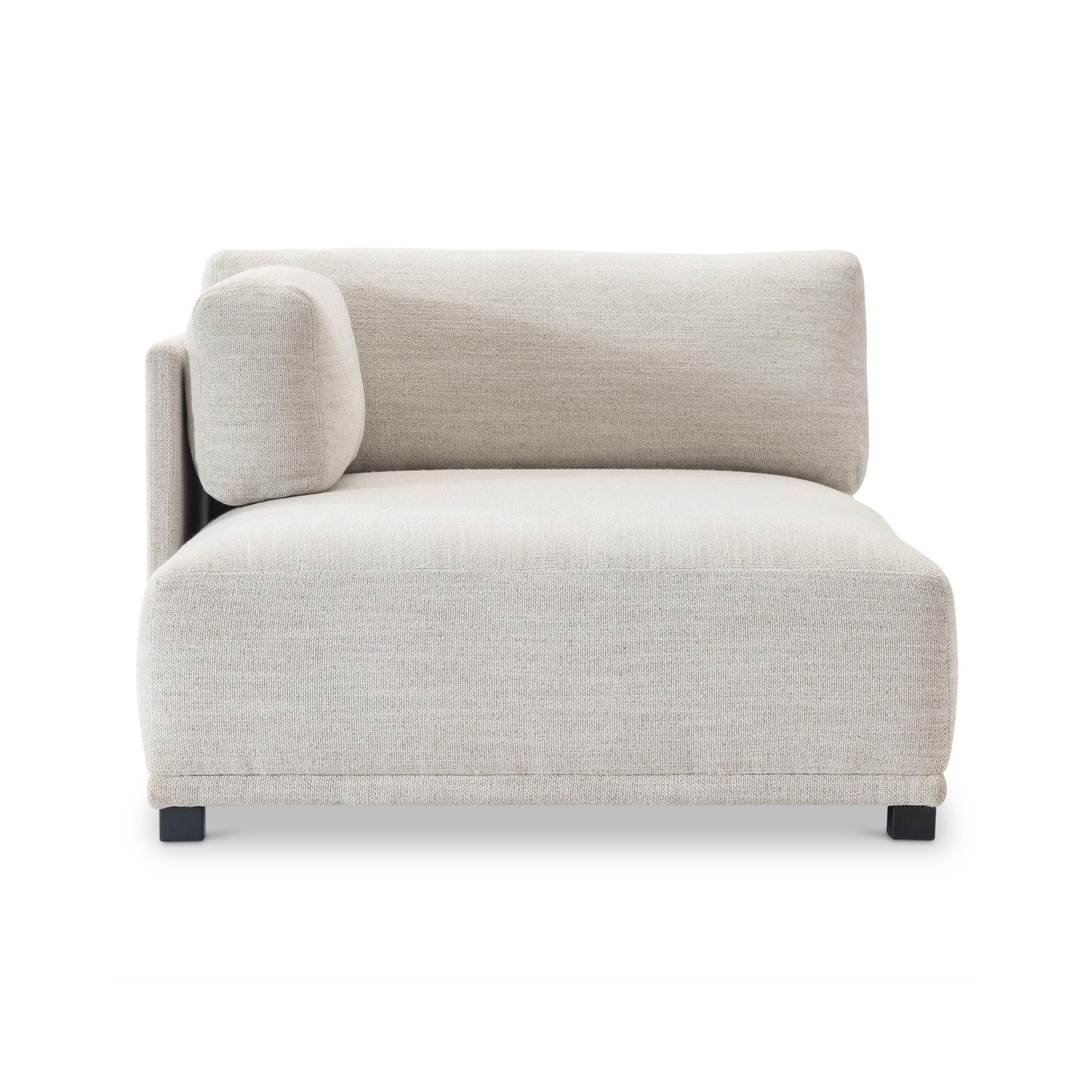 Bernhardt Parker Fabric Sectional With Chaise & Box-Edge Pillows