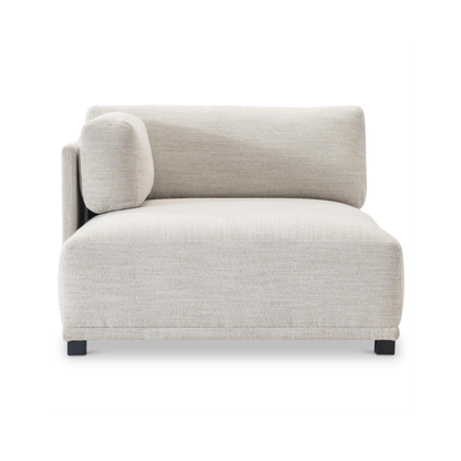 Bernhardt Parker Fabric Sectional With Chaise & Box-Edge Pillows