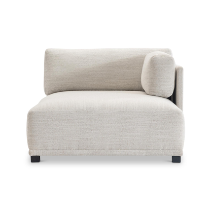 Bernhardt Parker Fabric Sectional With Chaise & Box-Edge Pillows