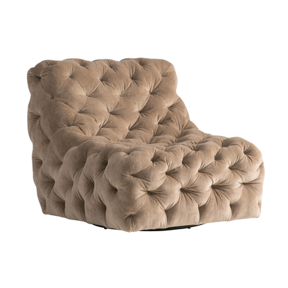 Bernhardt Rigby Fabric Tufted Swivel Chair