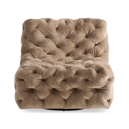 Bernhardt Rigby Fabric Tufted Swivel Chair