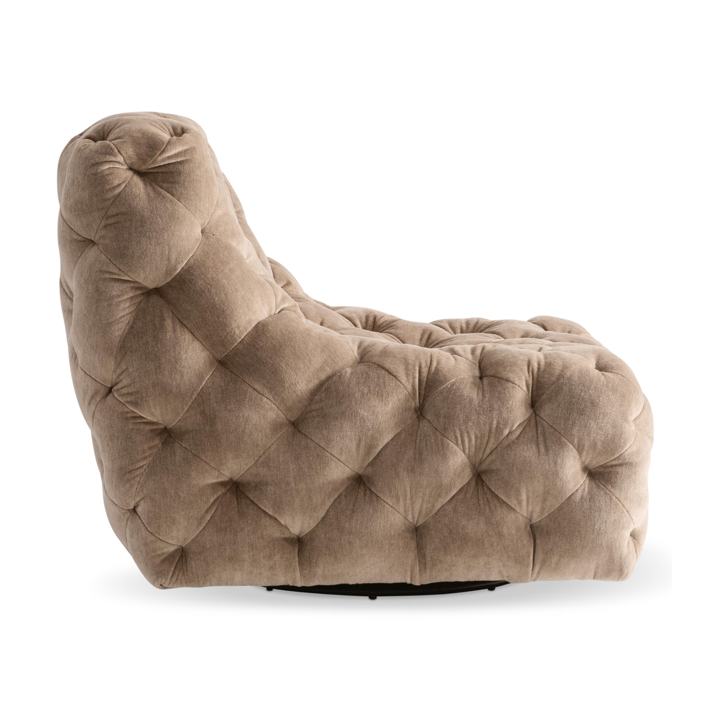 Bernhardt Rigby Fabric Tufted Swivel Chair