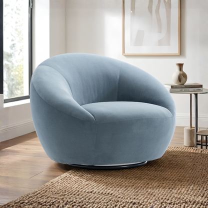 Bernhardt Rizz Upholstered Fabric Swivel Accent Chair