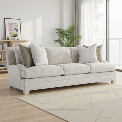 Bernhardt Rollins 3-Seater Fabric Sofa with Pillows