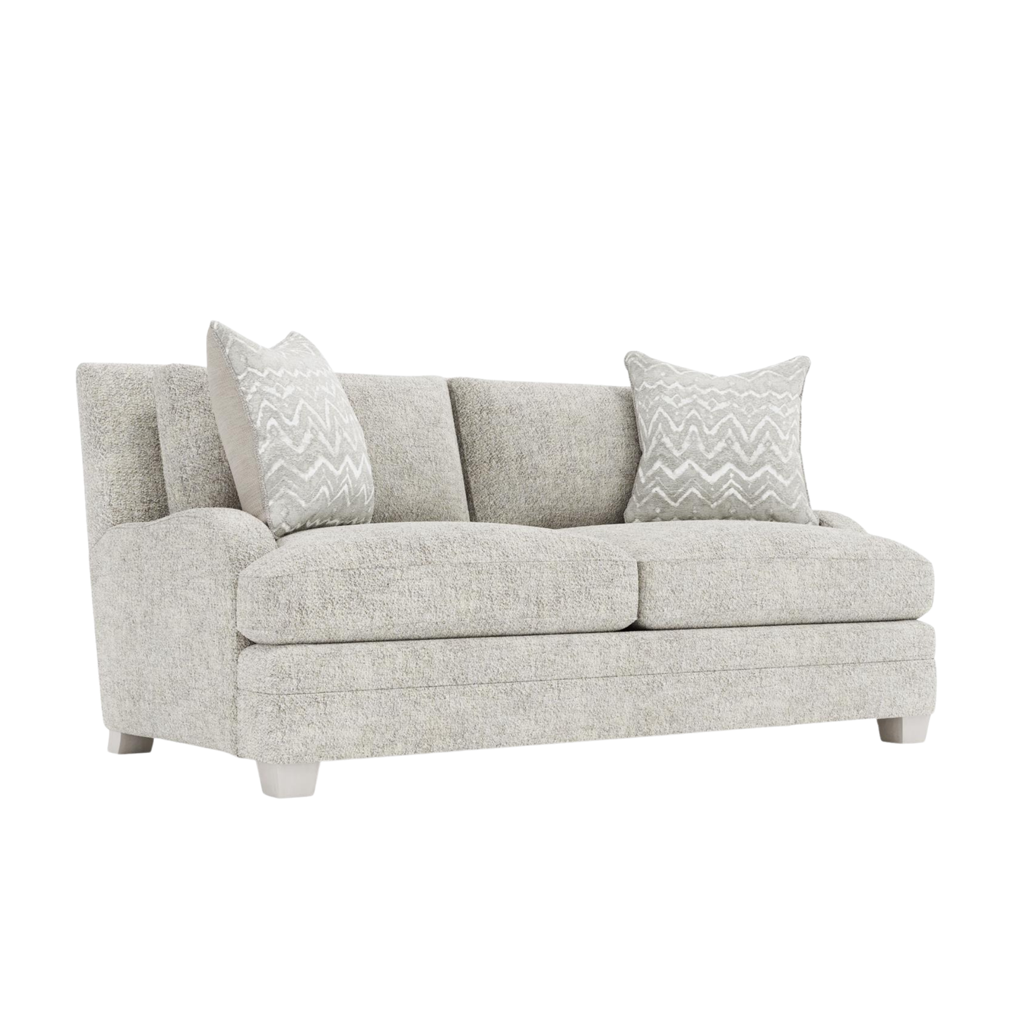 Bernhardt Rollins Gray Fabric Loveseat
