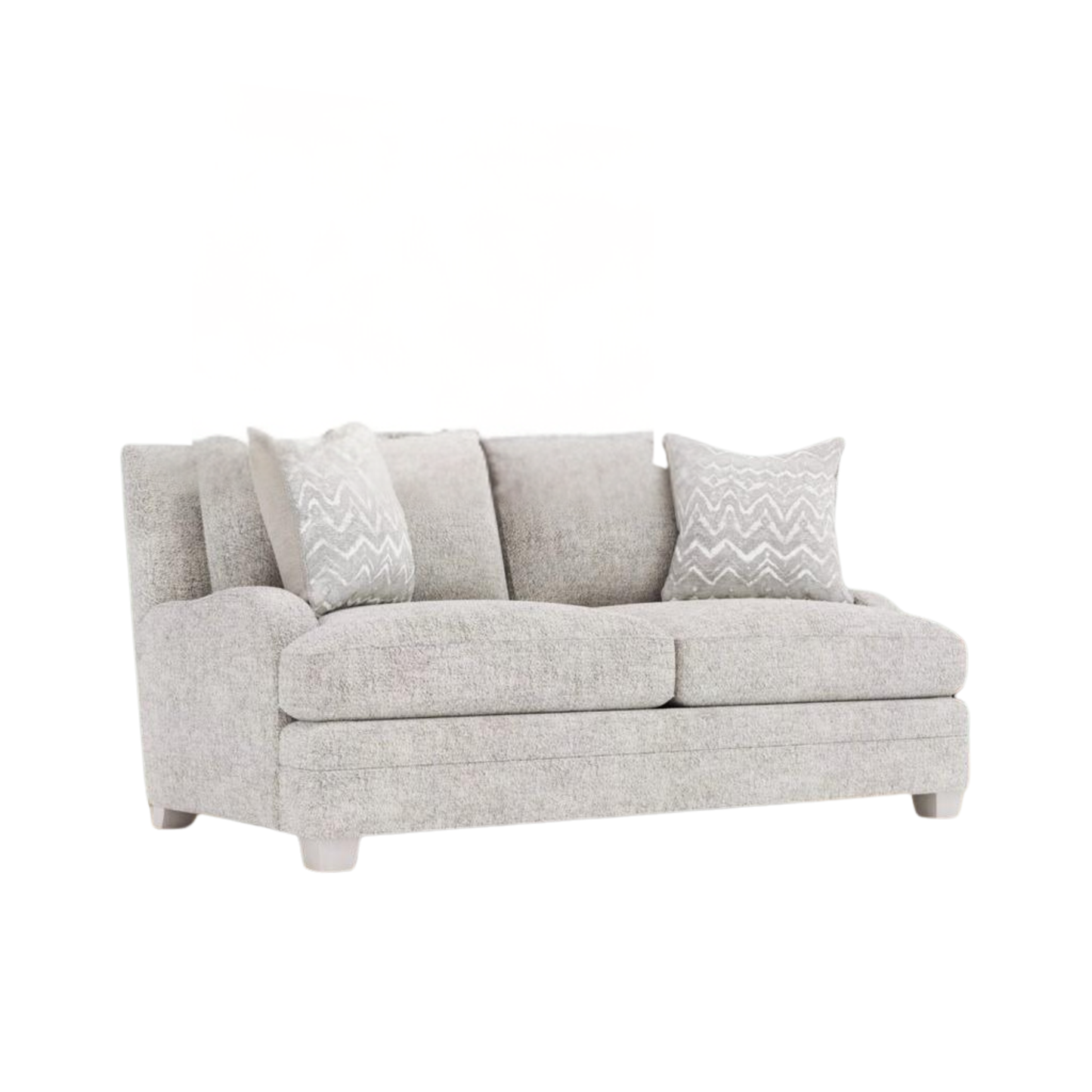 Bernhardt Rollins Gray Fabric Loveseat