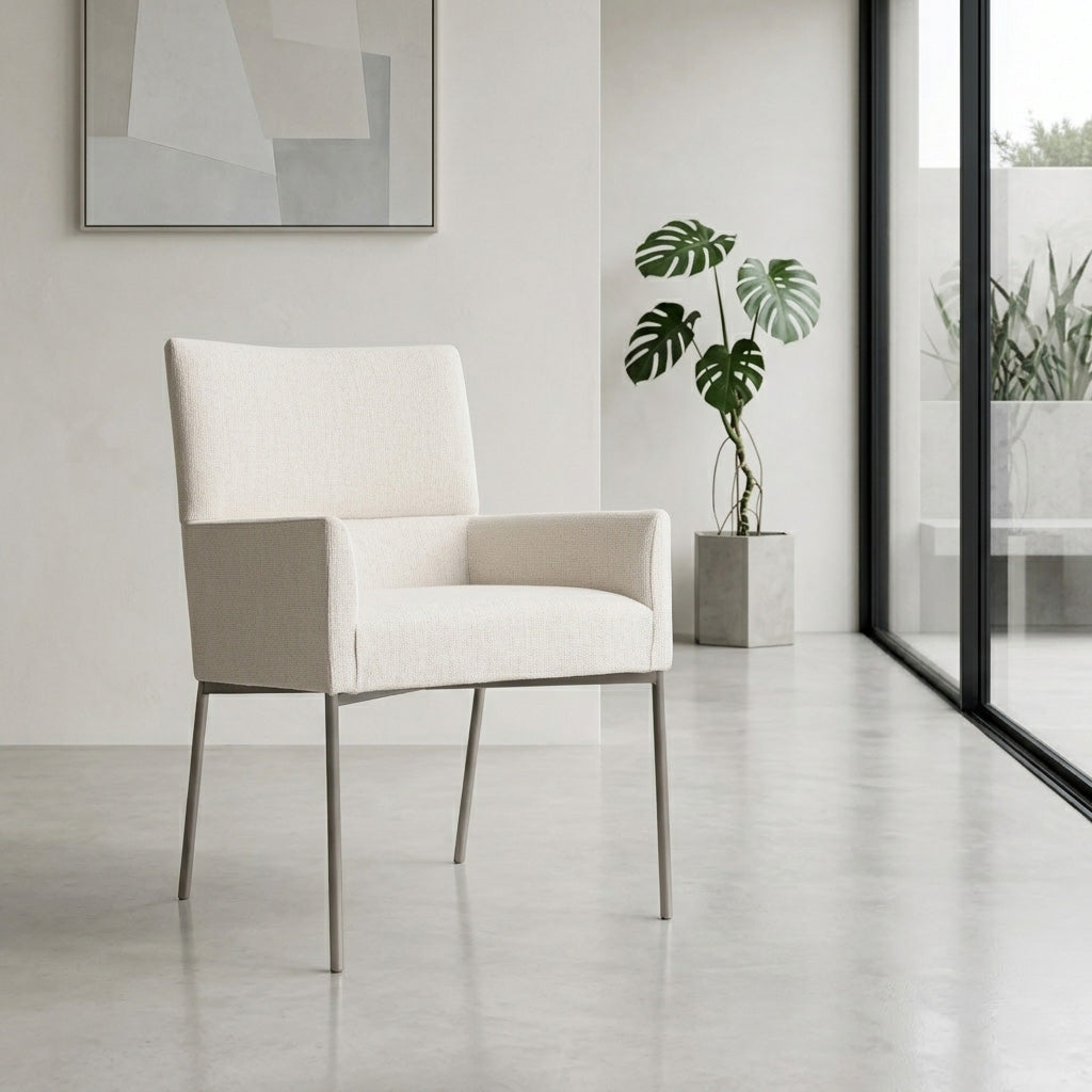 Bernhardt Sereno Upholstered Arm Chair with Adjustable Glides