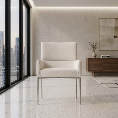Bernhardt Sereno Upholstered Arm Chair with Adjustable Glides