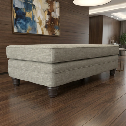 Bernhardt Tarleton Fabric Ottoman