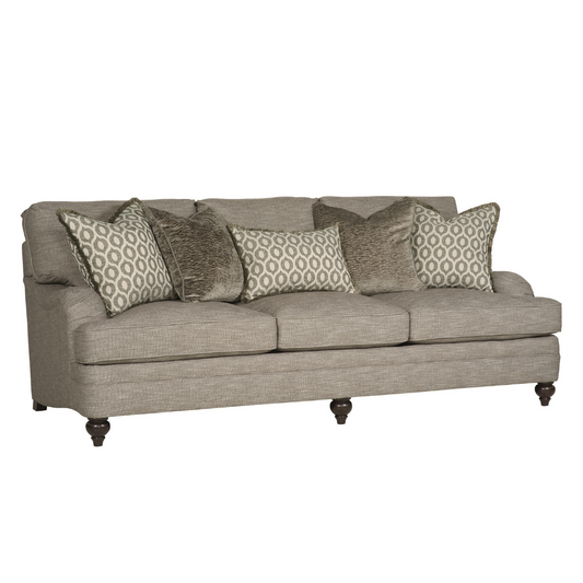 Bernhardt Tarleton 3 Seater Fabric Sofa in Brown-Comfort Furniture