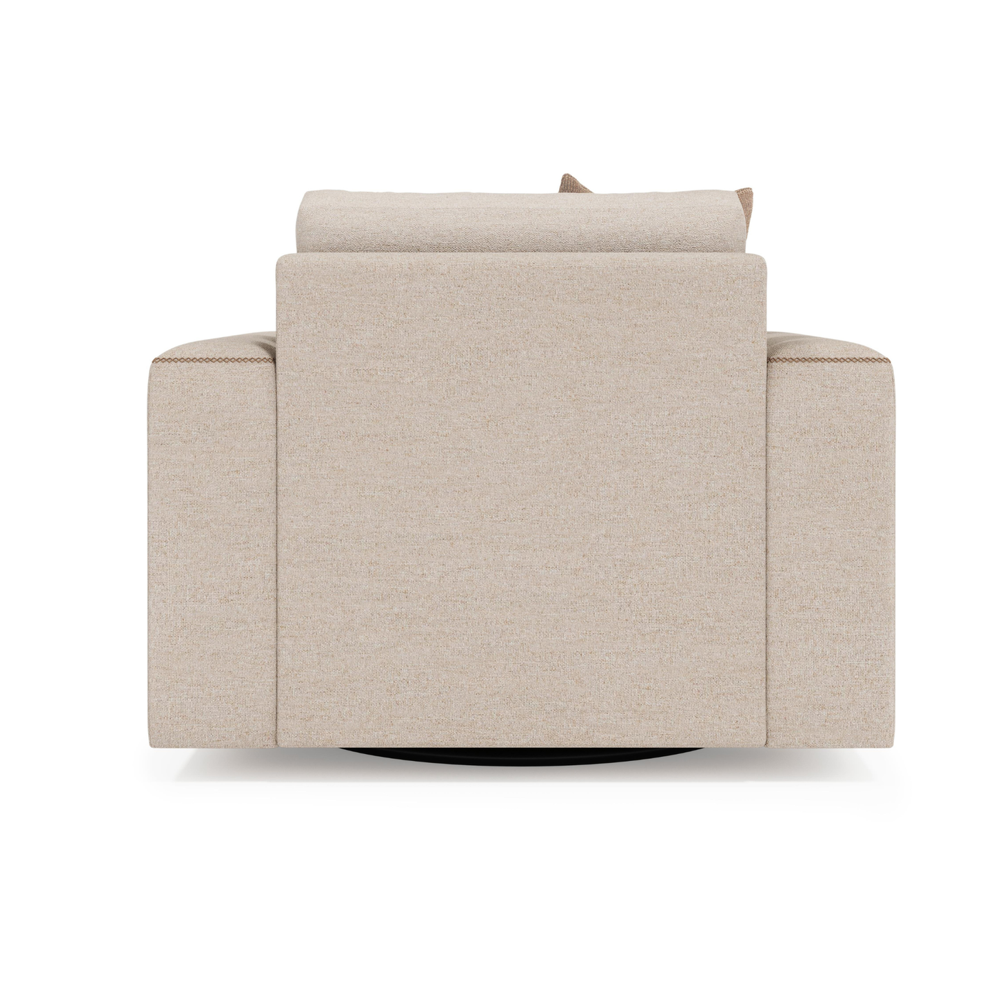 Bernhardt Vaughn Fabric Swivel Chair with Oversized Track Arm